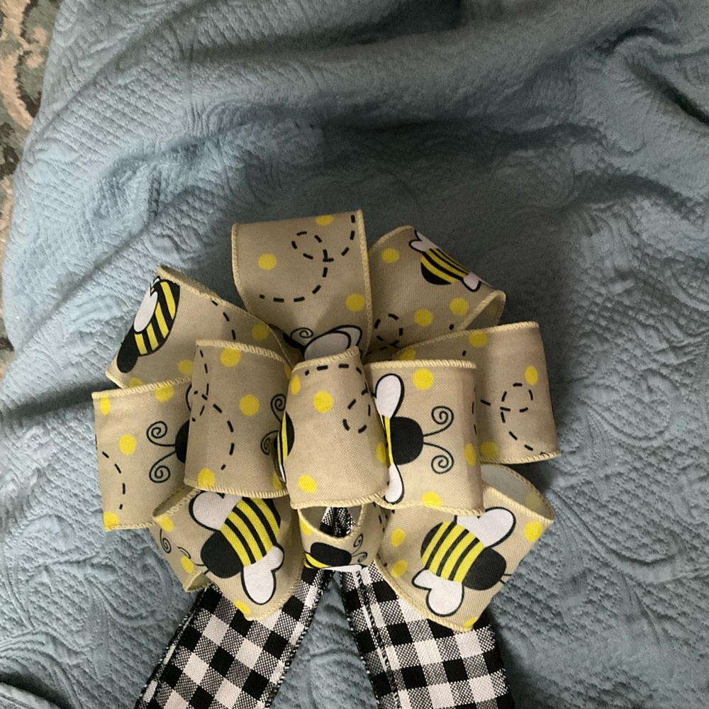 Bee-Themed Hair Bow for Kids